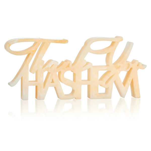 Thank You Hashem Resin Sculpture — hero shot | Judaica Square Lakewood