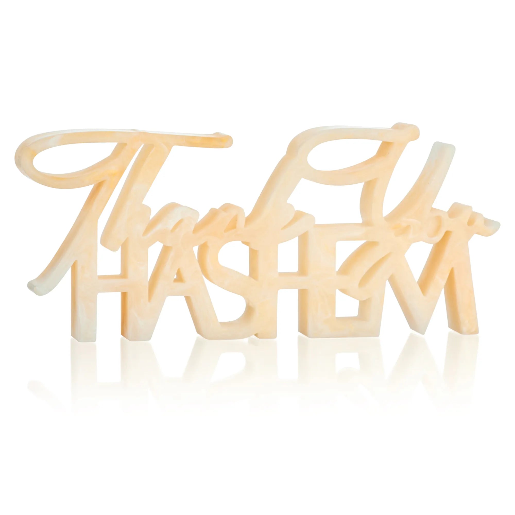Thank You Hashem Resin Sculpture — hero shot | Judaica Square Lakewood