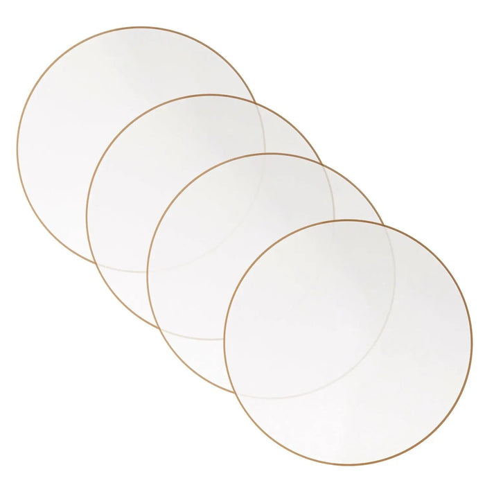 Thin Border Chargers — lucite Charger Plate | Judaica Square Lakewood