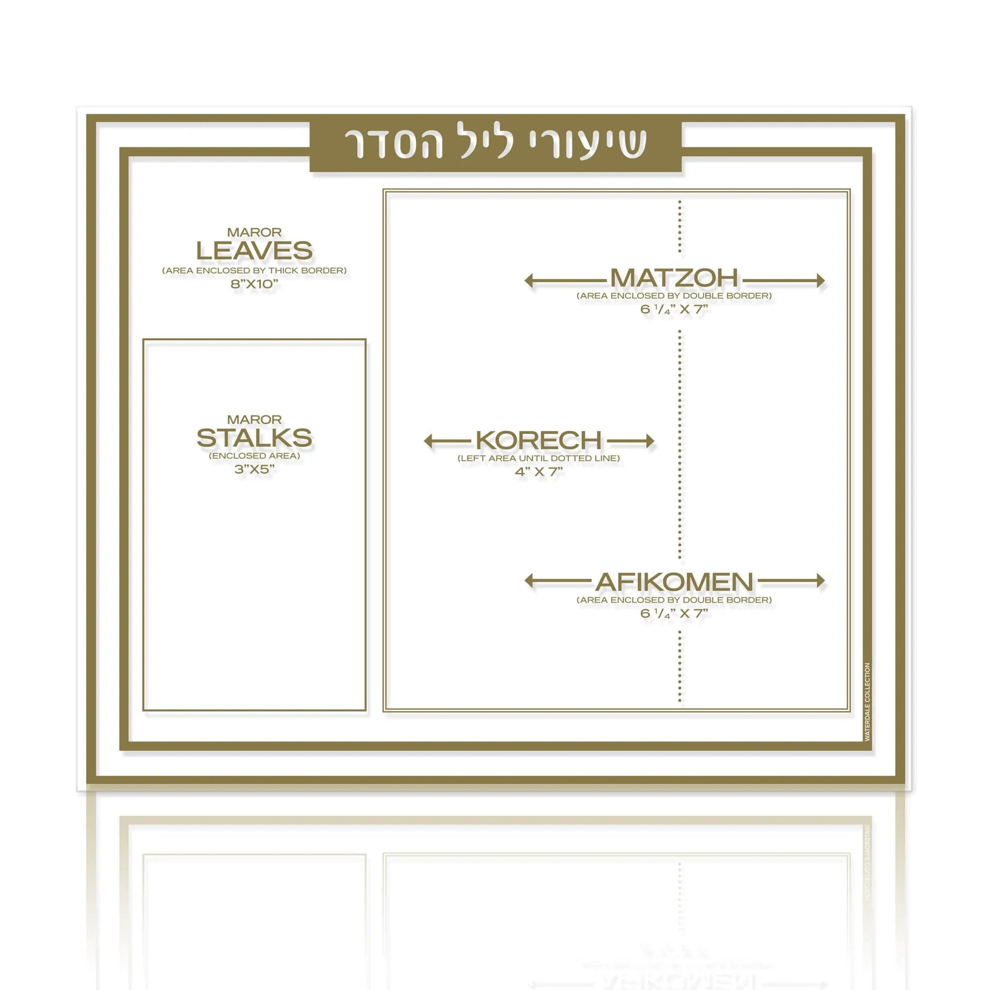 Traditional Shiurim Card — Acrylic Matzah Box | Judaica Square Lakewood