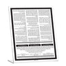 Traditional Tabletop Bencher — lucite Tabletop Plaque | Judaica Square Lakewood