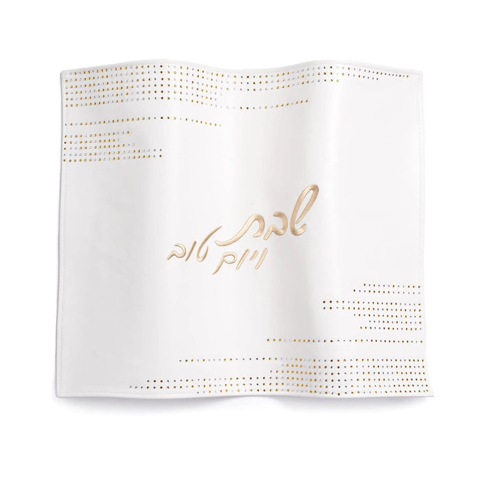 Horizontal Stones Challah Cover — leather | Judaica Square Lakewood