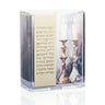 Vezakeini Painted Tzedakah Box — lucite | Judaica Square Lakewood