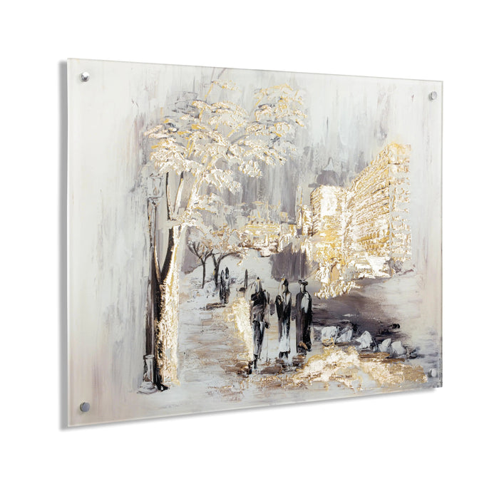Walkway to the Kosel Painting — Lucite Wall Art | Judaica Square Lakewood