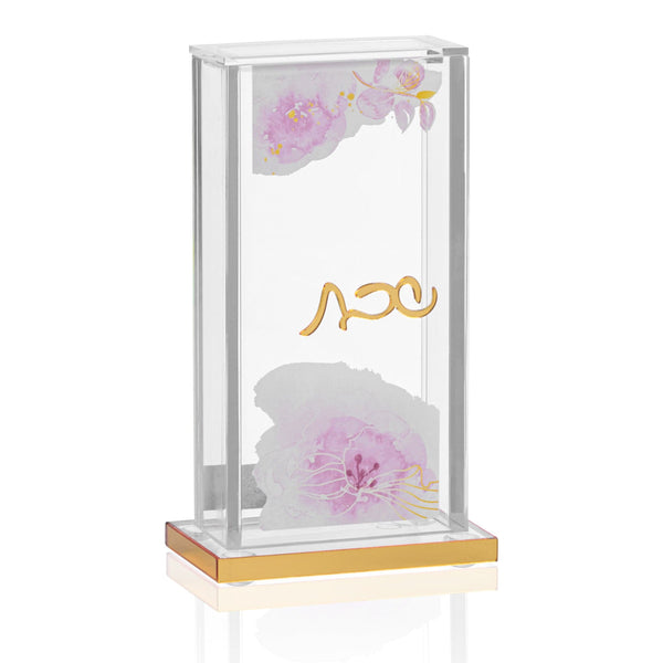 Watercolor Pillar Match Holder — hero shot | Judaica Square Lakewood