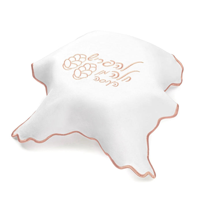 Wavy Hafrashas Challah Cover — leather | Judaica Square Lakewood