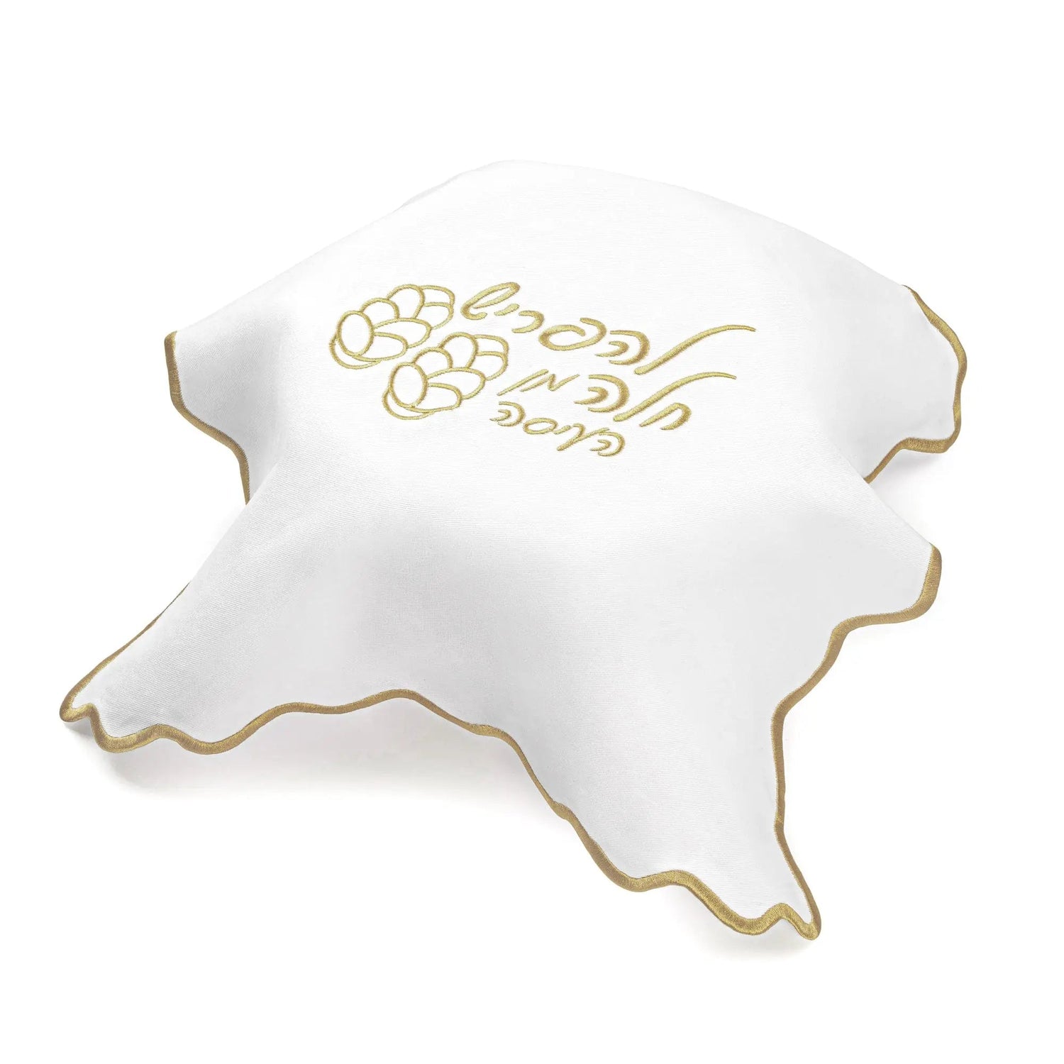 Wavy Hafrashas Challah Cover — lifestyle shot | Judaica Square Lakewood