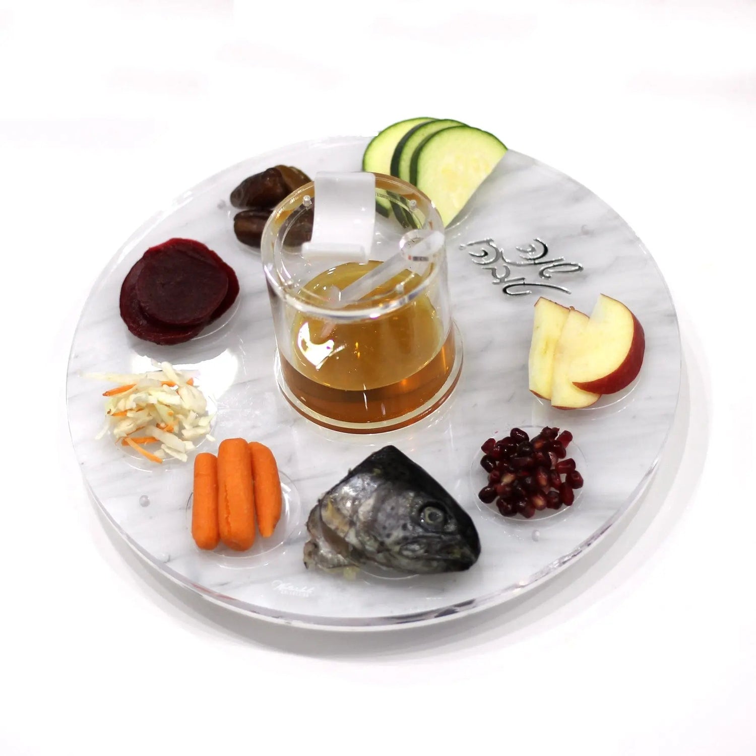 White & Gold Rosh Hashanah Tablescape | Judaica Square Lakewood