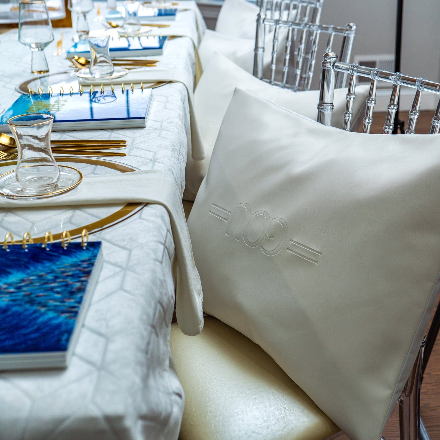 White Pillow Case — styled in-room | Judaica Square Lakewood