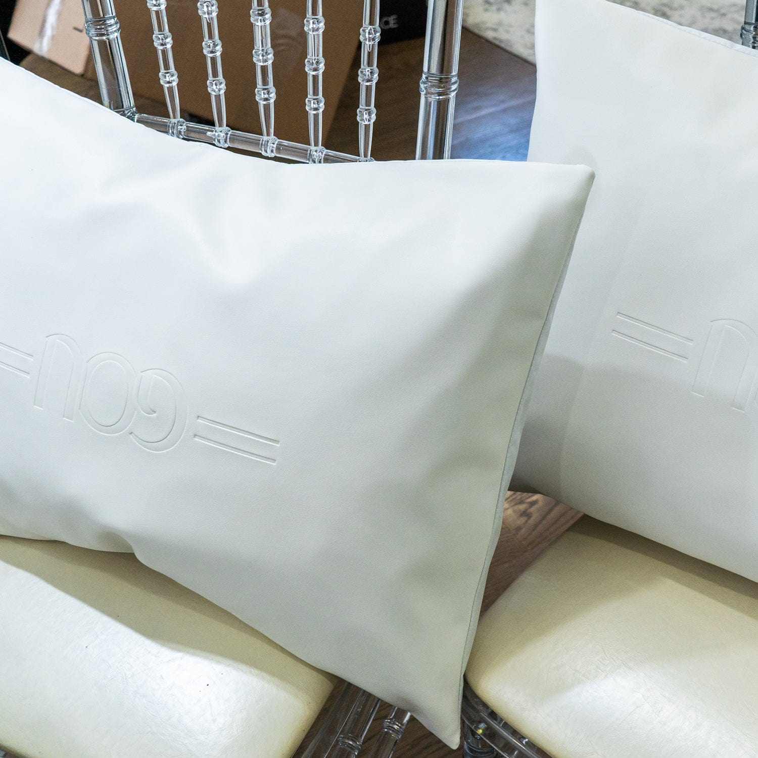 White Pillow Case — reverse view | Judaica Square Lakewood