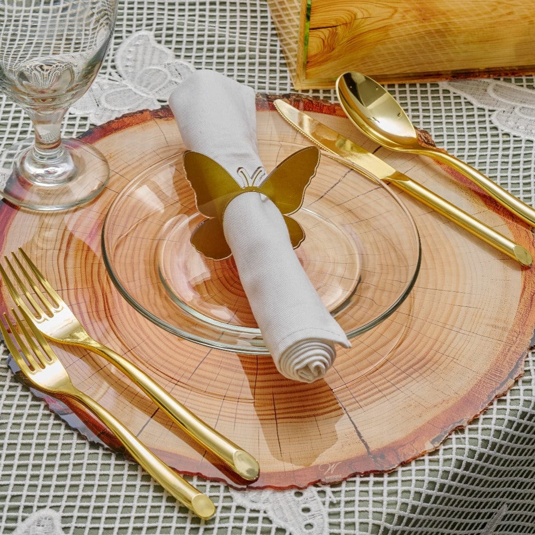 Wood Chargers | Judaica Square Lakewood