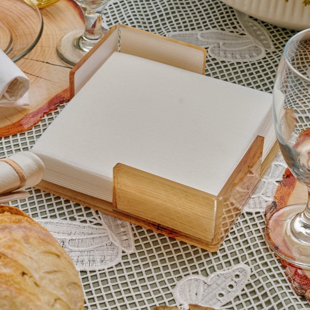 Wood Napkin Holder | Judaica Square Lakewood