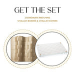 Woven Challah Board & Cover Set