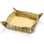 Woven Leather Napkin Holder