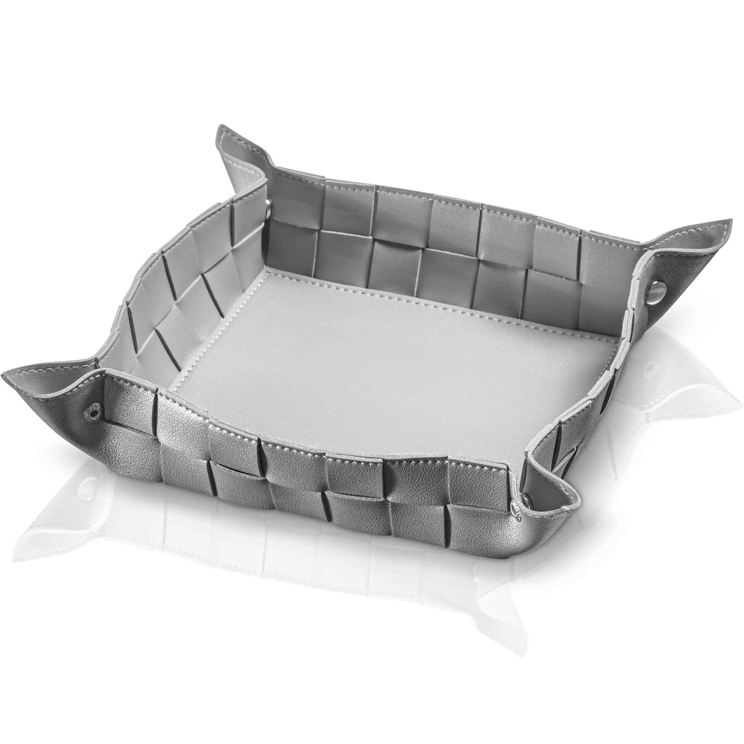 Woven Leather Napkin Holder | Judaica Square Lakewood