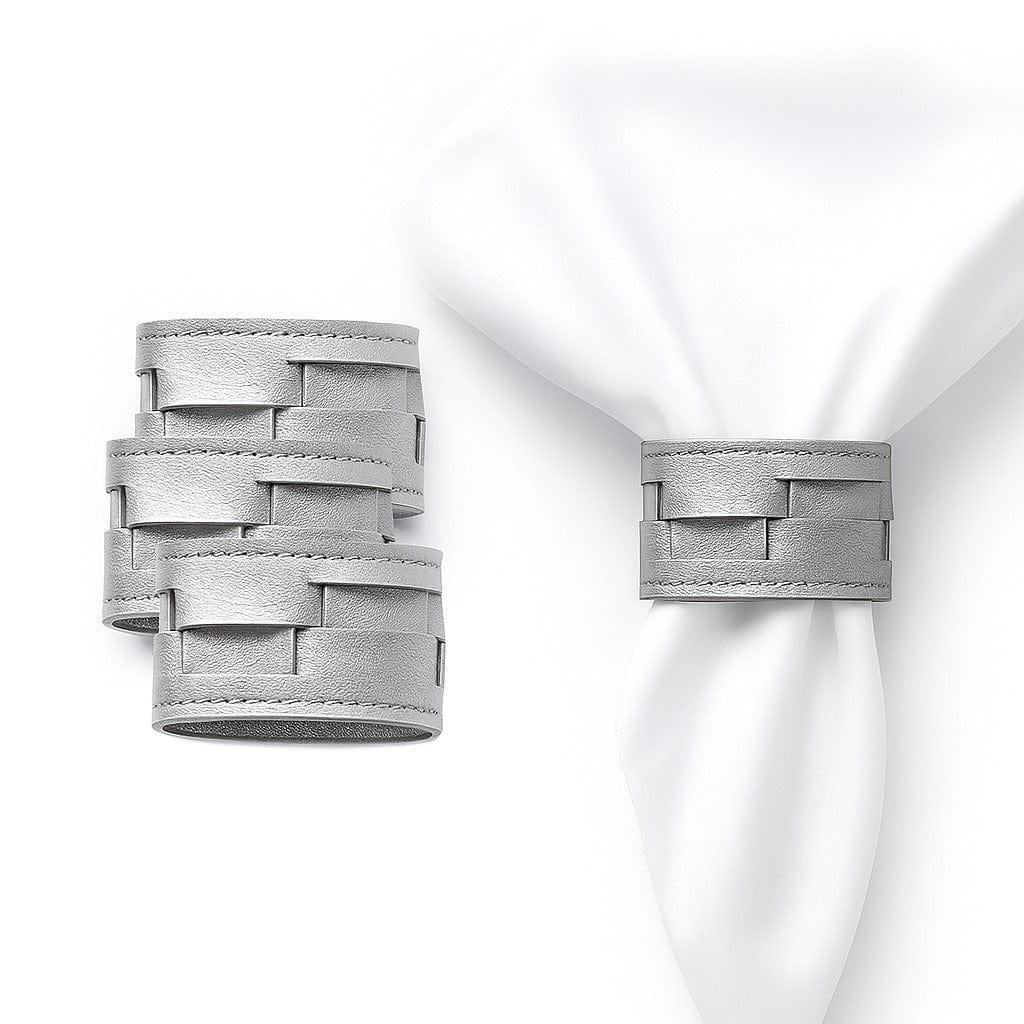 Woven Leather Napkin Wraps | Judaica Square Lakewood