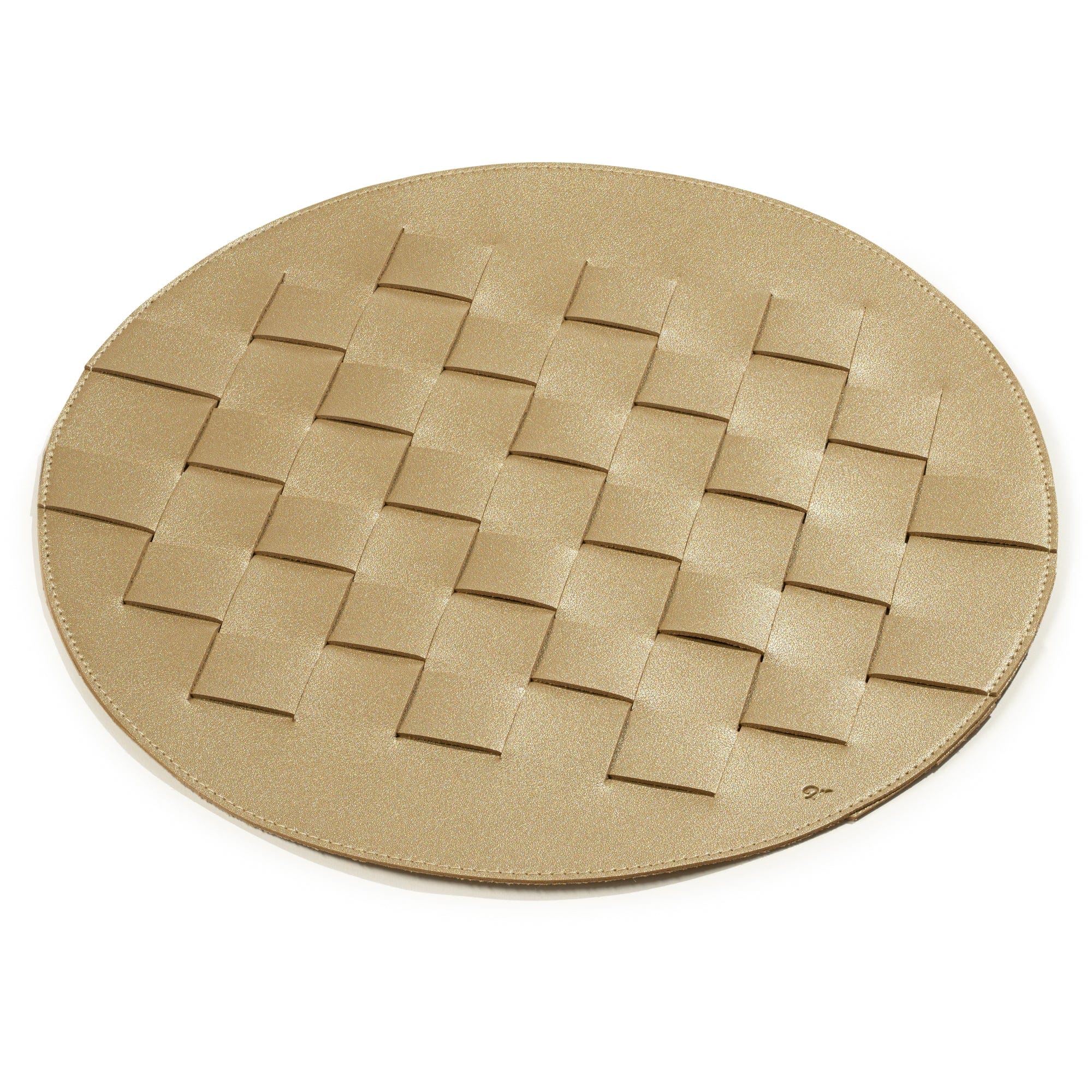 Woven Leather Round Chargers | Judaica Square Lakewood