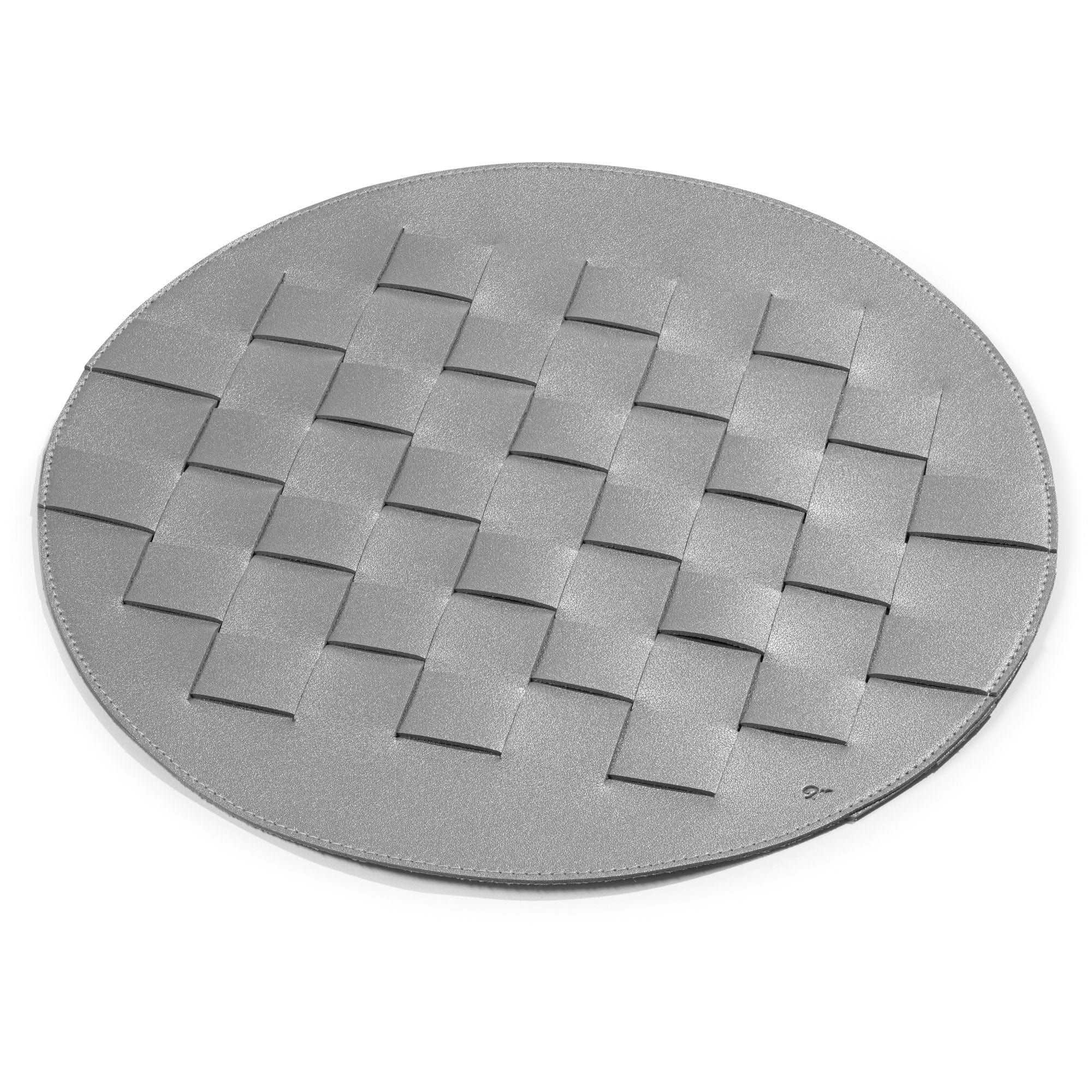 Woven Leather Round Chargers | Judaica Square Lakewood