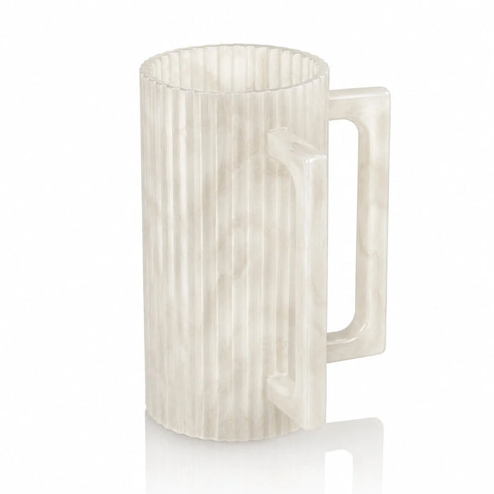 Waterdale Fluted Resin Netilas Yadayim Cup — 3.5 × 6 in | Judaica Square Lakewood