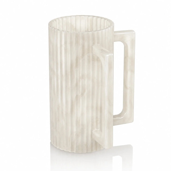 Waterdale Fluted Resin Netilas Yadayim Cup — 3.5 × 6 in