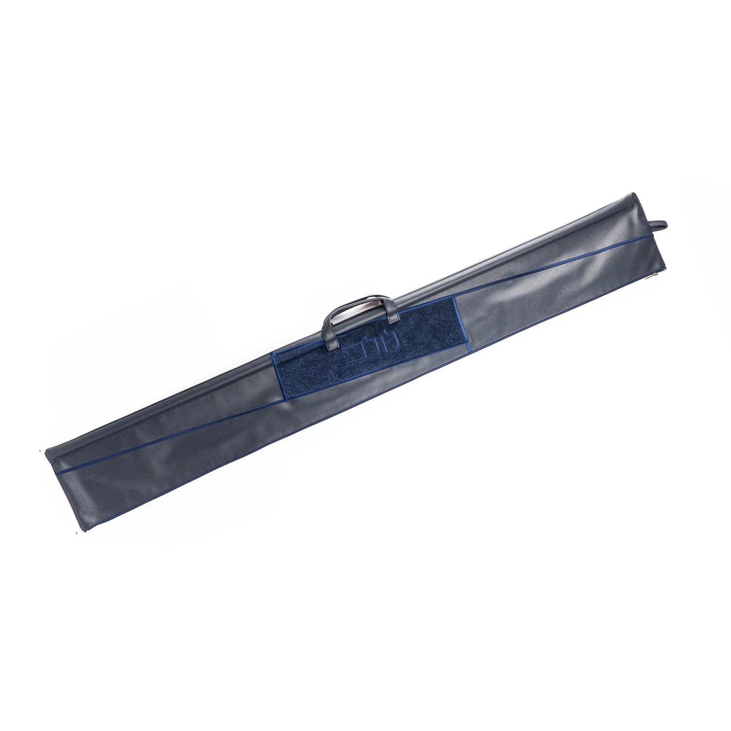 Navy Waterdale geometric lulav case, front view