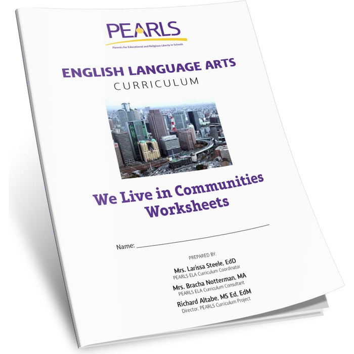 We Live in Communities -Pearls English Language Arts Curriculum — school workbook | Judaica Square Lakewood