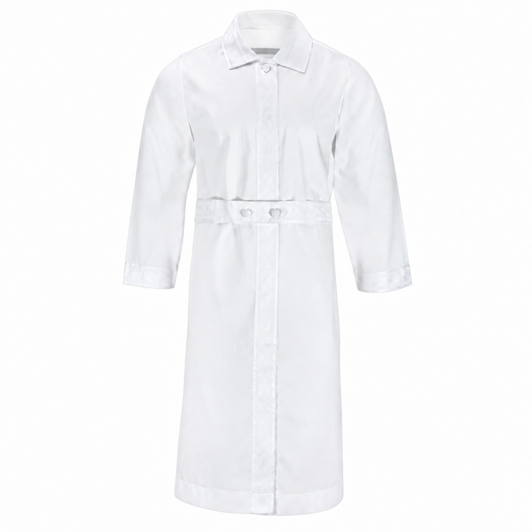 White Kittel — Atarah Ribbon Trim