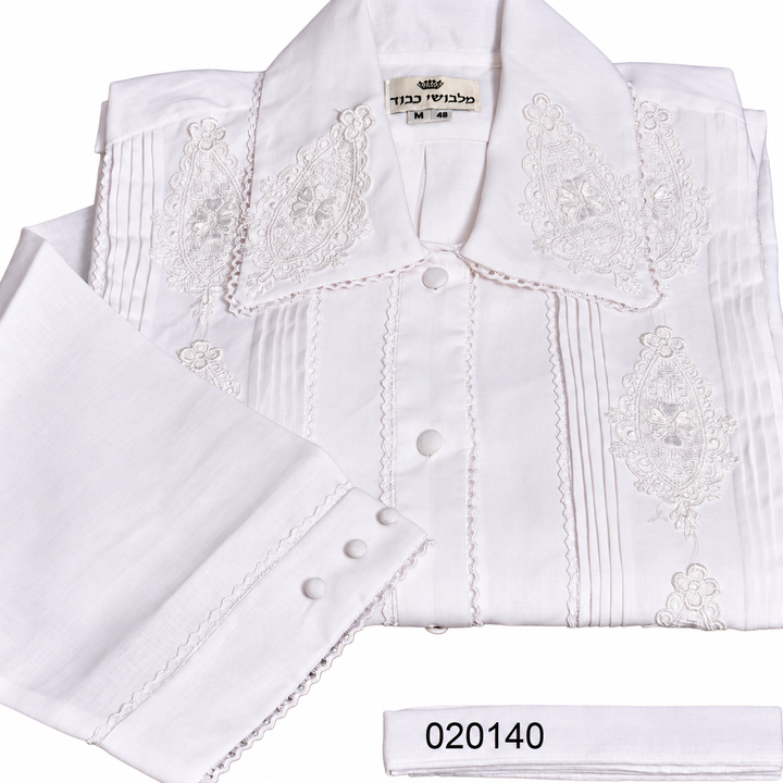 White Kittel — 1/3 Lace, Full Emblem