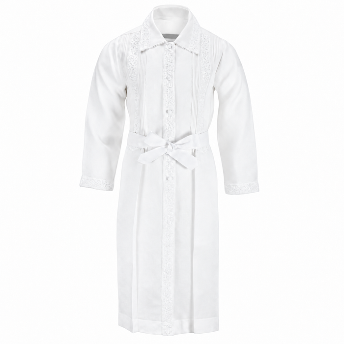White Kittel — Ridge-Design Lace