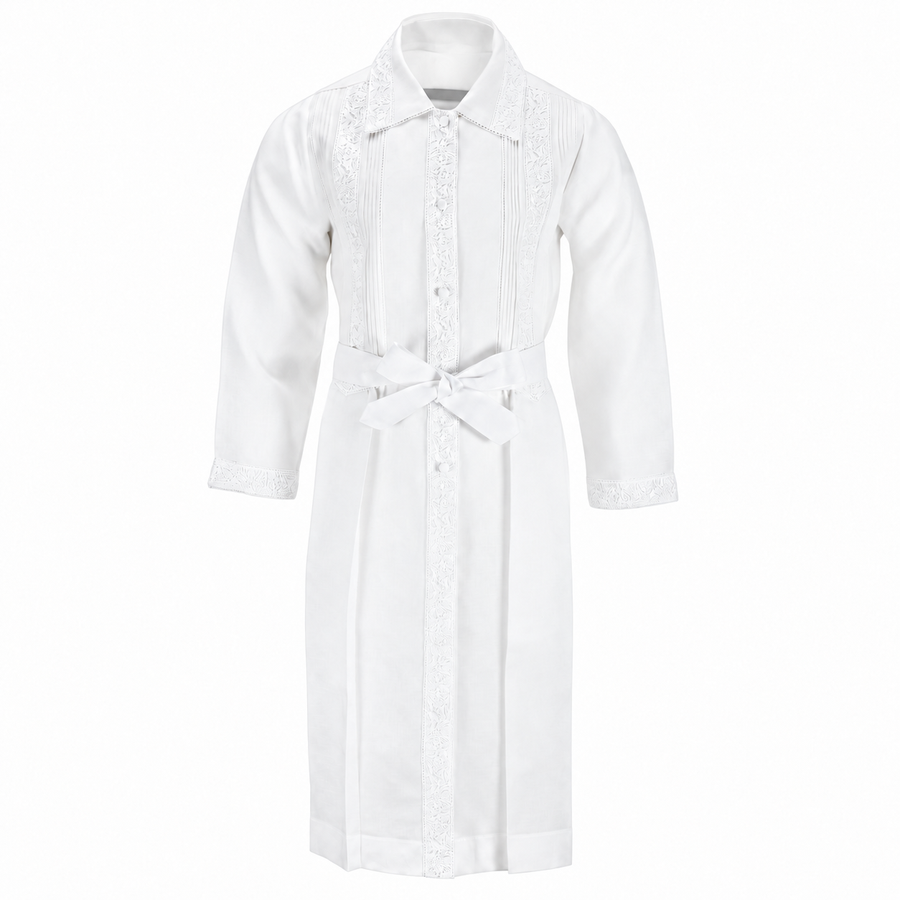 White Kittel — Ridge-Design Lace