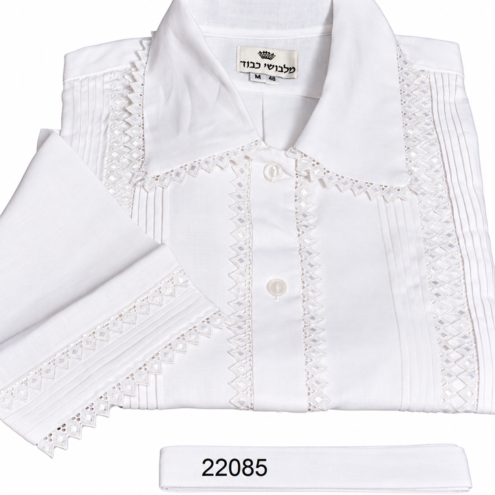 White Kittel — Tucked Lace