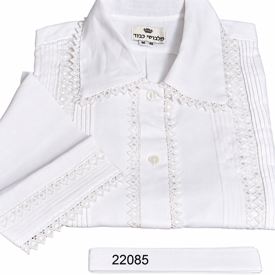 White Kittel — Tucked Lace