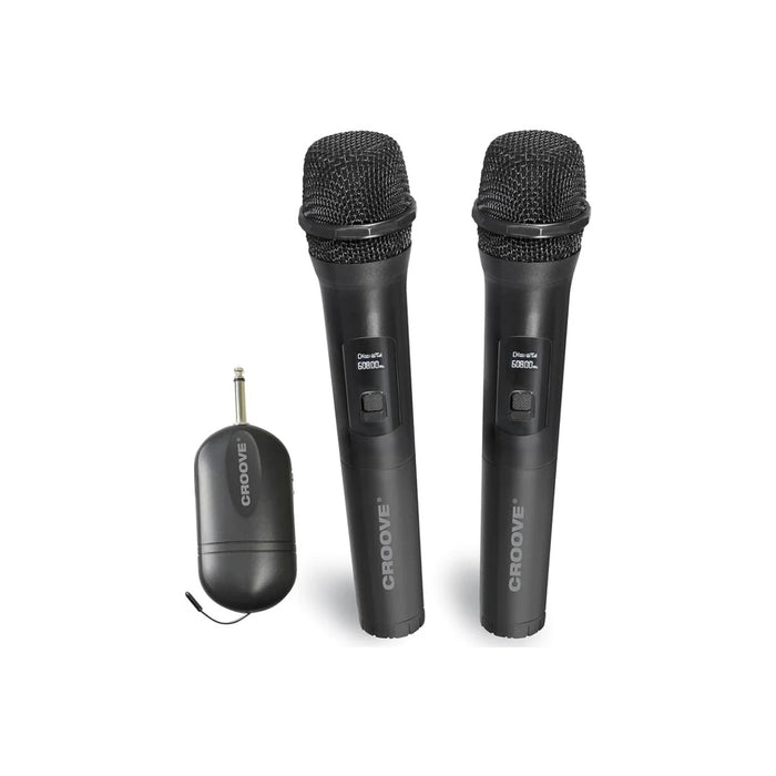 Croove Wireless UHF Microphones 2-Pack - Dual Handheld Mic System — microphone | Judaica Square Lakewood
