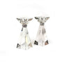 Crystal Tower Candlesticks 6"h (CS-X1834)