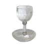 Crystal Kiddush Cup w/ Rose Accent & StonesStem (KC-X1940)
