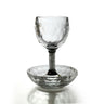 Crystal Kiddush Cup w/ Nickel & Crushed Glass Stem (KC-X870)