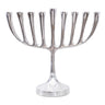 Hanukkah Menorah with Straight Branches, Large 10.4 in, front view