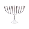 Hanukkah Menorah with Straight Branches, Small 8 in, front view