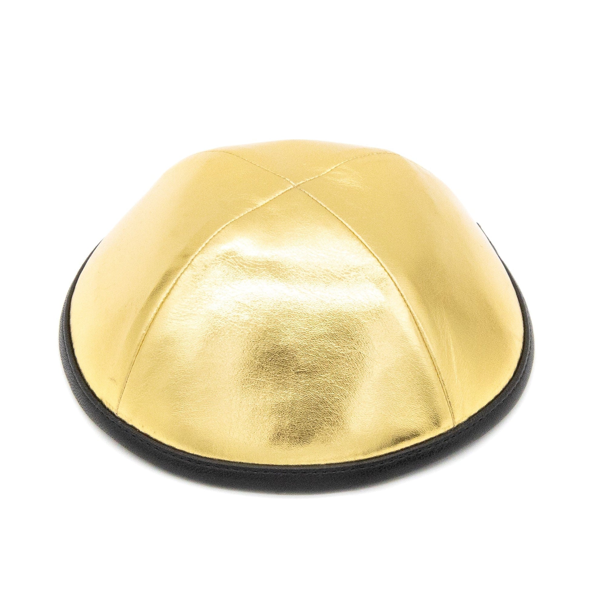 Leather Kippah - top view by iKippah