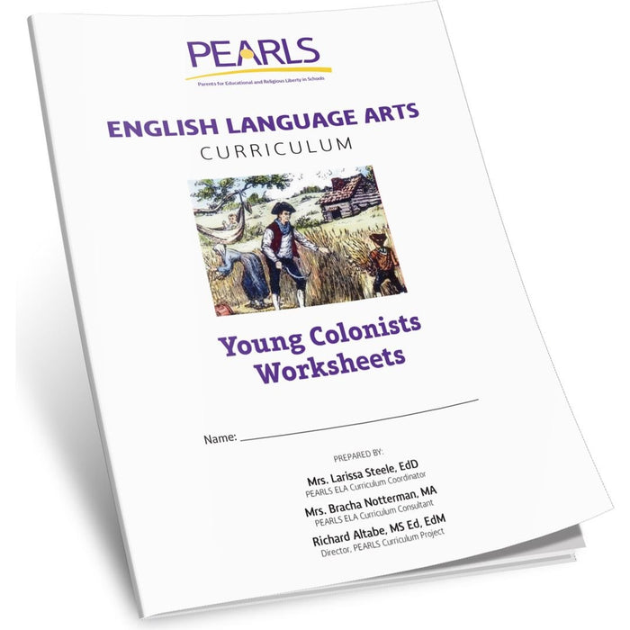 Young Colonists - Pearls English Language Arts Curriculum — school workbook | Judaica Square Lakewood
